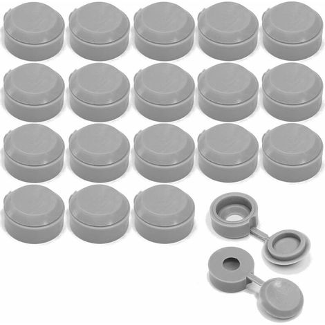 – Lot de 20 cache vis universel gris – Rondelle de protection pour finition nette – Adapté pour vis en bois dur et teck (1/3)