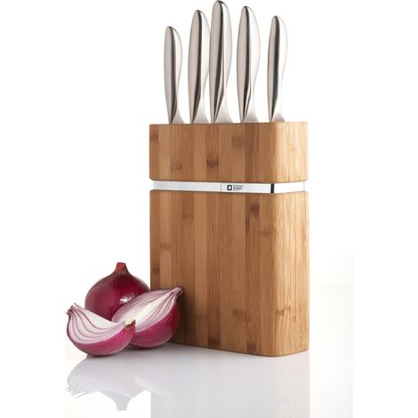 Forme - Bloc Bamboo 5 couteaux de cuisine (1/2)