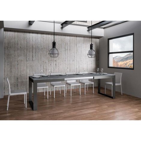 Tavolo TECNO EVOLUTION 180 allungabile fino a 284 cm CEMENTO (1/3)