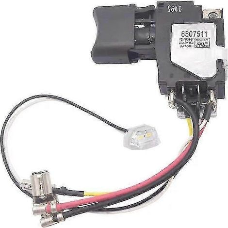Interrupteur 18 V de remplacement pour outils électriques Makita 650751-1 (compatible TD152D, DTD152, DTD152Z, DTD152RME, DTD152RFE, 6507511) - Édition 0618