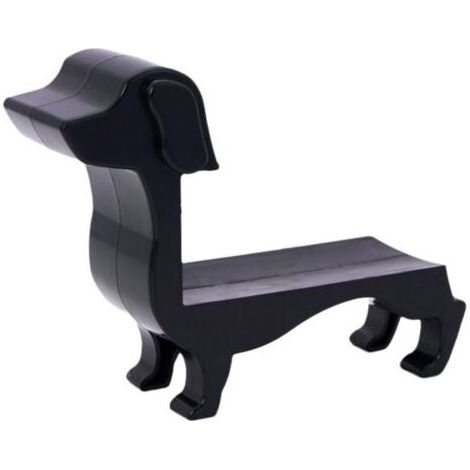 Porte-Bouteille de Vin Teckel, Casier à Vin, Organisateur de Vin de Cuisine pour Chien, Support de Bouteille de Vin Décoratif de Table, Casier à Vin de Comptoir pour Chien (Noir) (1/4)