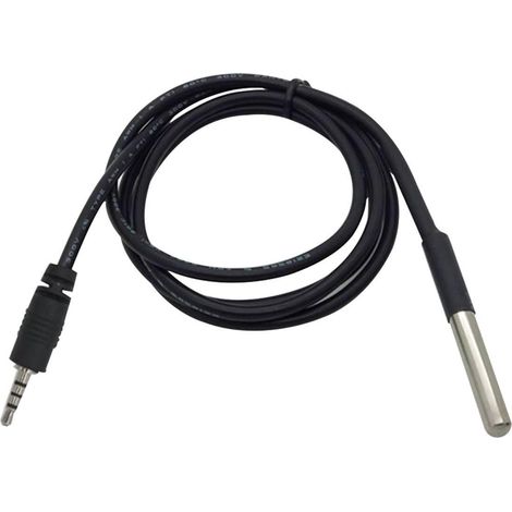 Sensor de Temperatura Sumergible SONOFF DS18B20 V1  Negro (1/2)