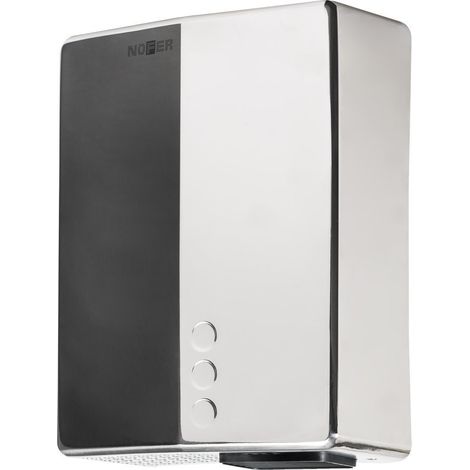 Sèche-mains électrique sans contact BIGFLOW EVO 220-240V, 2050W, 218x284x102mm, inox poli (1/2)
