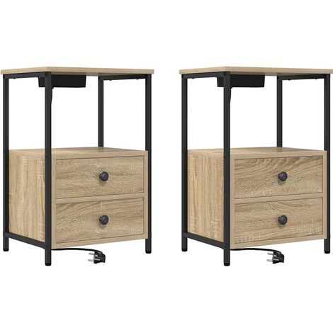 Maison Exclusive - Armadio da Notte 2 pcs Rovere Sonoma 40 x 31 x 60 cm