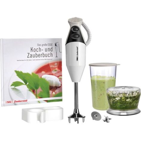 ESGE M160 G Stabmixer 160 W mit Zerkleinereraufsatz, mit Mixbecher Weiß (1/10)