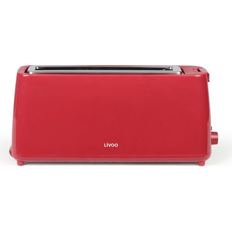 Grille pain Livoo DOD168N – fente longue, 900W, 3 fonctions, thermostat réglable - 7 niveaux de dorage (1/3)