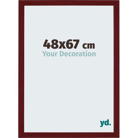 yd. - Cadre photo 48x67 - Vin Rouge Patine - MDF - Mura