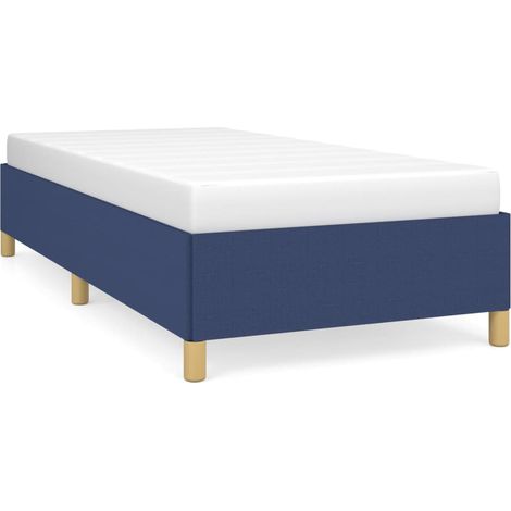 Maison Exclusive - Cadre de lit sans matelas bleu 100x200 cm tissu
