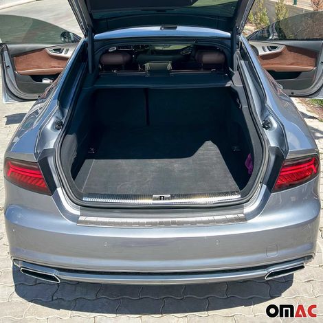 OMAC Ladekantenschutz Stoßstangenschutz für Audi A7 I 2010-2018 – Edelstahl Chrom (1/5)