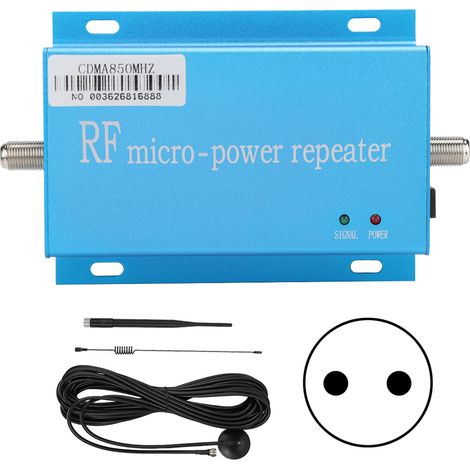 Amplificateur de Signal CDMA 850MHz avec Antenne Compacte et Câble 10m (Fiche F, 110‑240V) (1/5)