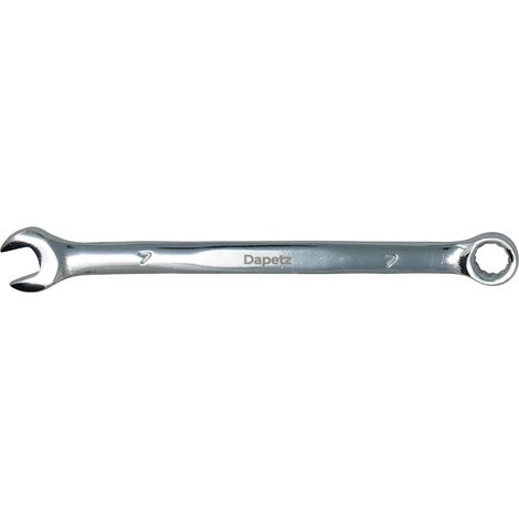 Dapetz ® 7mm Combination Spanner Fixed Head Open End Ring Wrench Mirror Polished Chrome Vanadium Steel Metric Hand Tool Heavy Duty (1/5)