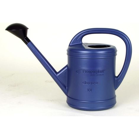 Große Gießkanne 10L in Blau mit Brause Wasserkanne Kunststoff Gartengießkanne