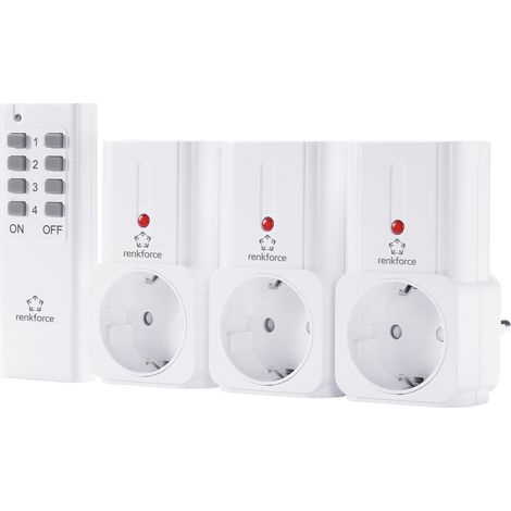 Renkforce Steckdosen-Set 4teilig Innenbereich 3680 W (1/3)