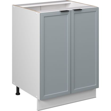 Meuble bas de cuisine Fame-Line, Bleu clair-gris, 60 cm sans plan de travail, Vicco