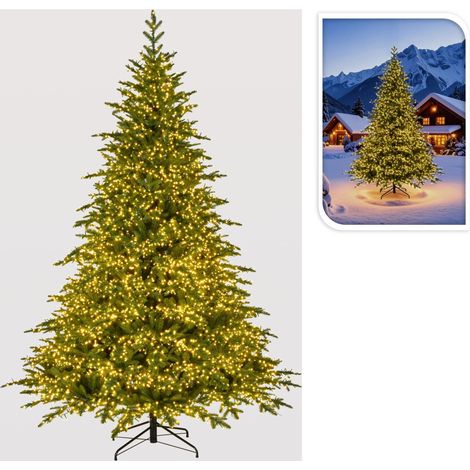 Albero di Natale 210 cm con 7000 LED PERAGA CHRISTMAS