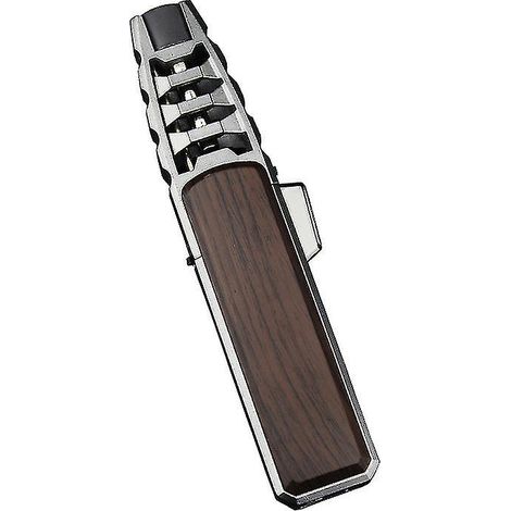 Briquet torche Turbine Torcher à flamme jet solaire, le briquet torche le plus puissant au monde, coupe-vent, rechargeable et réglable. (1/2)