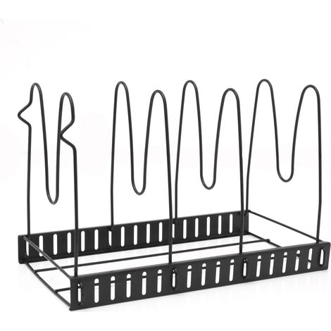 Range Couvercle Casserole - 4 Étagères - Rangement et Organisation de Cuisine (1/5)