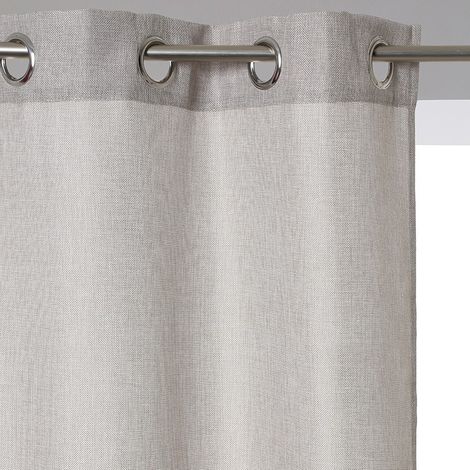 Rideau look jute 140x260 cm gris Atmosphera (1/4)