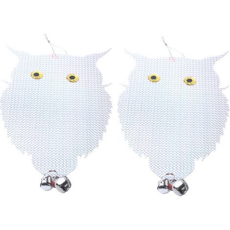 Effaroucheur Oiseaux Hibou - Répulsif Réfléchissant Anti-Collision Fenêtre - Pour Jardin Piscine Véhicule - Lot de 2 (1/5)