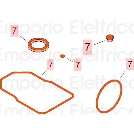 Kit de joints FAAC GENIUS 63003368 pour remplacement du moteur Roller 770 (1/3)