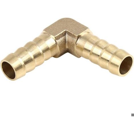 Raccord Coudé - Laiton - 10 mm - Pour Tuyaux Flexibles Et Semi-rigides - 5 Pièces (1/4)
