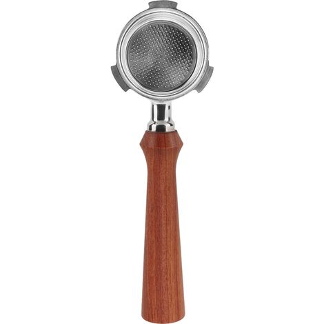 Porte-filtre à café sans fond 51 mm, 3 oreilles, simple couche, pour machine à café Delonghi F Rosewood (1/5)