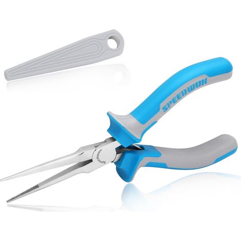 Pince à bec aiguille 15,2cm, mâchoire dentelée, pour bijoux pêche (1/5)