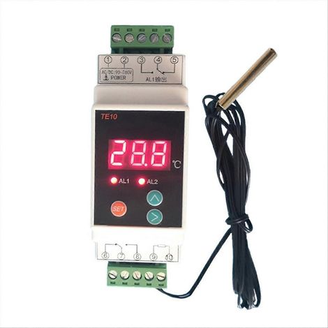 Thermostat sur rail DIN avec sortie pratique à 2 voies de 40 à 110 °C (1/5)