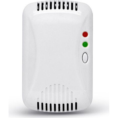 Rilevatore di gas - Sensore di perdite di GPL/gas naturale/carbone, monitor per gas butano, metano, propano, avviso luminoso stroboscopico, allarme gas a spina adatto per la cucina (1/4)