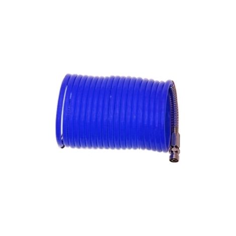 Tubo aria compressa spirale/spiralato in PVC ad innesto rapido 5m