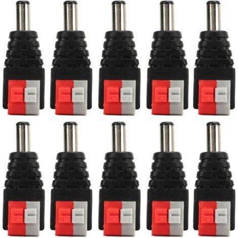 10pcs BNC Male Connector Coaxial Cable CCTV Surveillance Camera Terminal RCA Adapter AV Plug,DUBUNS