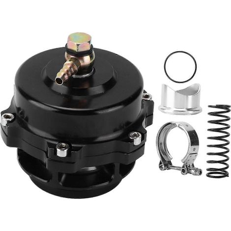 Soupape de décharge de pression à bride soudée de type V turbocompressée noire de 50 mm, 35 psi, type universel en métal et caoutchouc, compatible automobile, qualité supérieure. (1/5)