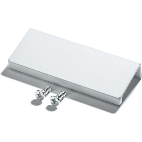 Poignée invisible – idéale pour différents styles d'armoires, tiroirs, placards et meubles – 1 pièce, blanche, 80 mm (1/5)