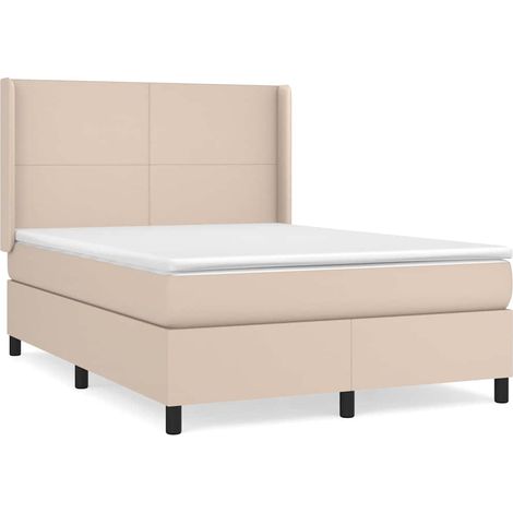 Maison Exclusive - Sommier à lattes de lit avec matelas Cappuccino 140x200 cm (1/5)