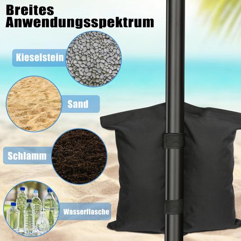 Wolketon 4pcs Pavillon Sandsäcke als Standfuß-Gewichte – Zelt & Pavillon Beschwerung für sicheren Halt
