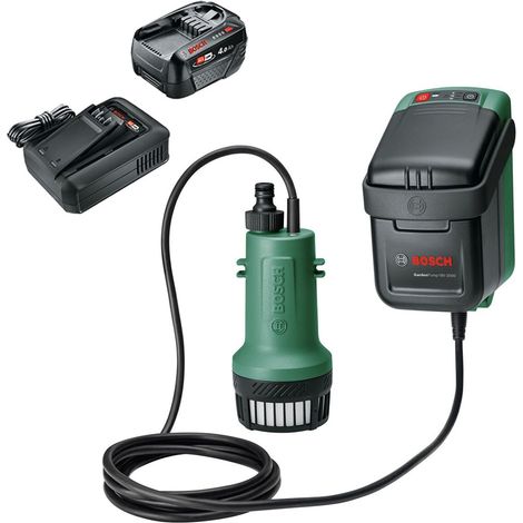 Bosch 06008C4203 Cordless Garden Pump 18V Rainwater Drainage + 4AH Battery Kit (1/5)