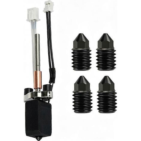 Ersatzdüse aus gehärtetem Stahl für K1C/K1 MAX-Druckkopf, Keramik, kompatibel mit Creality K1C- und K1 MAX-Modellen. (1/5)