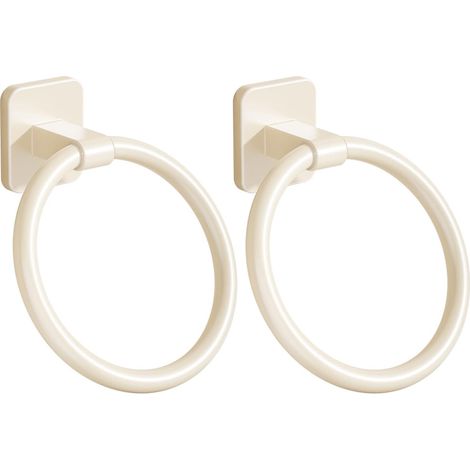 Porte-serviettes adhésif 2,3 kg, amovible pour les espaces non inoxydables, porte-serviettes rond en aluminium pour salle de bain et cuisine (1/5)