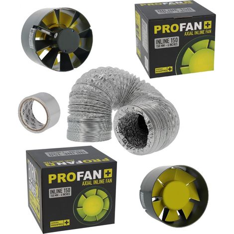 Pack ventilation PROFAN 2 x 305 m3/h - diamètre 150mm