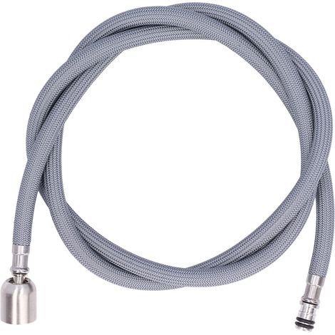 Flexible de robinet rétractable 1,5 m en PVC, anti-explosion, rotation 360°, raccord G 1/2 pouce, pour cuisine et évier (1/5)