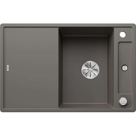 BLANCO Einbauspüle AXIA III 45 S Silgranit mit Glasschneidbrett, InFino, Vulkangrau (1/3)