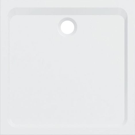 Receveur de douche carré Geberit Melua Blanc Mat 80x80x3.5cm - GEBERIT Y00090900777G (1/2)