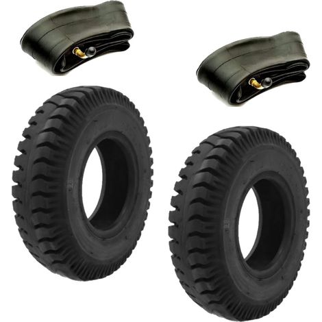 2 PNEUMATICI 2.50 4 CON CAMERE DARIA COPPIA 2,50 X 4 GOMME 4PR X CARRELLINO