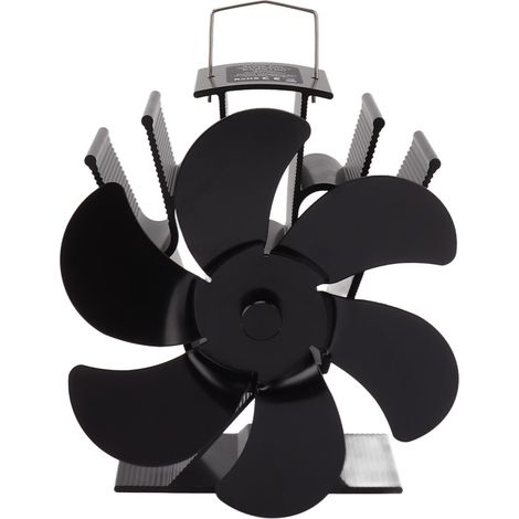 Ventilador de estufa de 6 aspas accionado por calor. Ventilador de chimenea de 6 aspas para estufa de leña o estufa de queroseno.