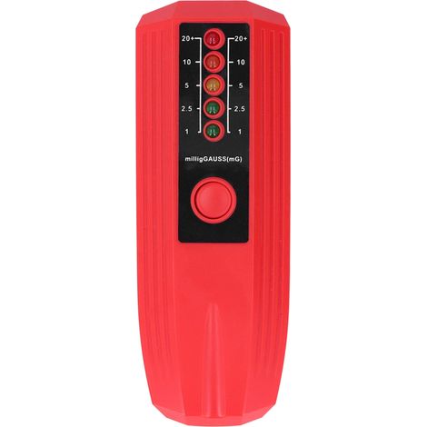 EMF-Detektor für elektromagnetische Felder, Elektromagnetische Strahlungsmessgerät mit roter LED-Anzeige 5 (1/5)