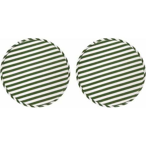Runde, rutschfeste Stuhlkissen – 2er-Set – Memory-Schaum – 33 cm für Barhocker und Bistrostühle