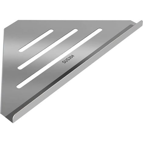 Etagere Angle 304 Acier Inox Support Douche Triangulaire Poli (1/4)