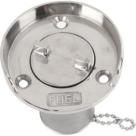 Robinet de remplissage de pont de bateau de 1,5 pouce avec bouchon, en acier inoxydable, pour essence, diesel, yachts, caravanes, camping-cars, camions et remorques. (1/5)