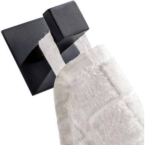 Crochet Pour Serviette Home Patère à Crochets pour Peignoir SUS 304 Acier Inoxydable Fini Noir Mat Polyvalent Crochet Mural (1/3)
