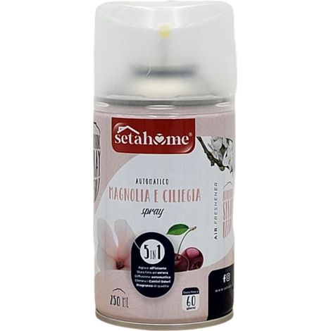 Nachfüller für automatischen Duftspender MAGNOLIE und KIRSCHE 250ml Lufterfrischer Raumspray Duftspray Raumduft Nachfüllpackung Nachfülldosen Air Freshener Automaticspray (1/5)